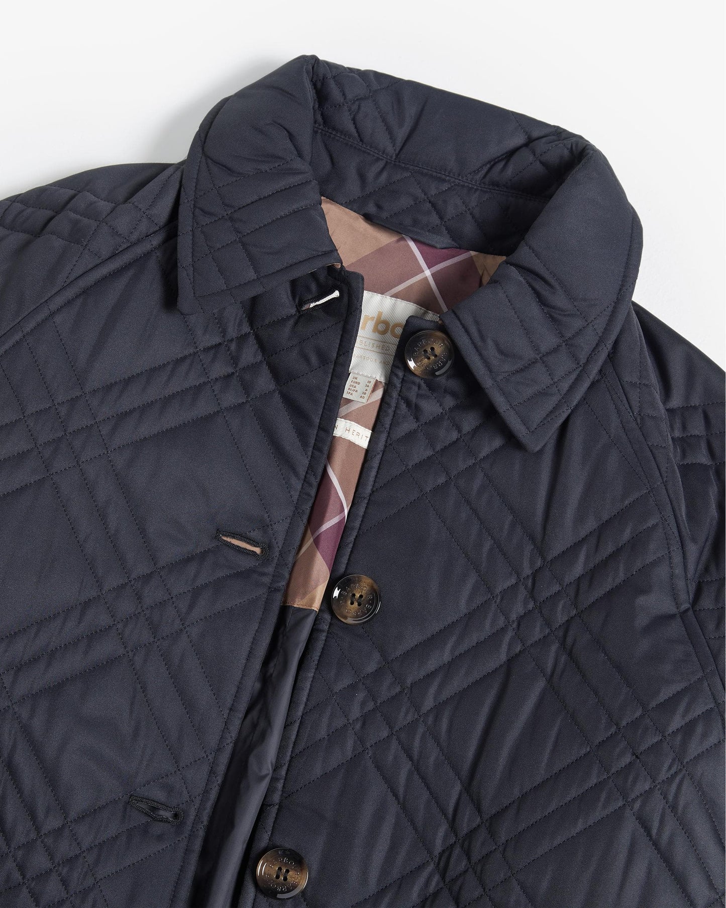 Barbour Mariah Womens Long Quilted Trench Coat