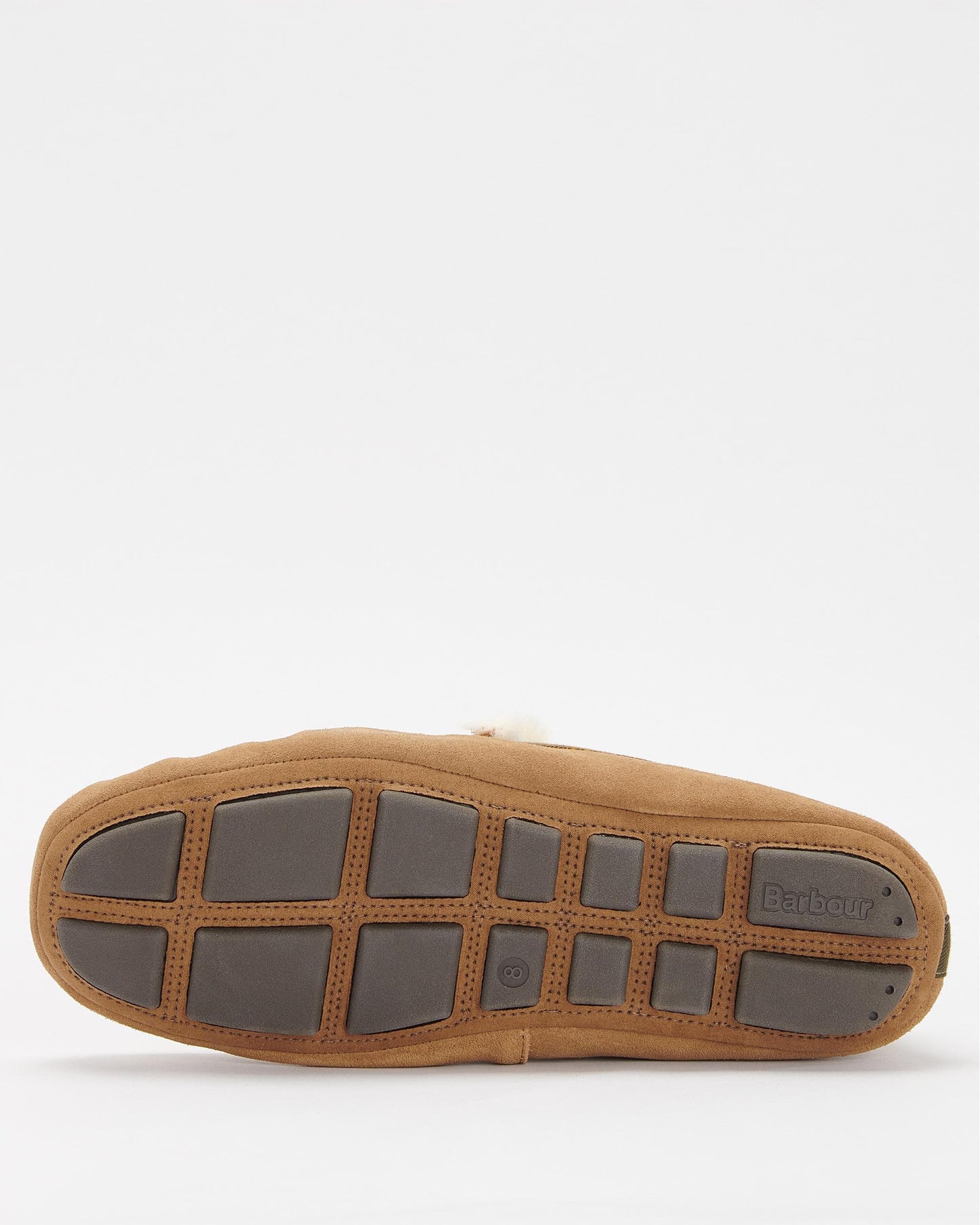 Barbour Monty Moccasin Mens Slippers - Camel Suede