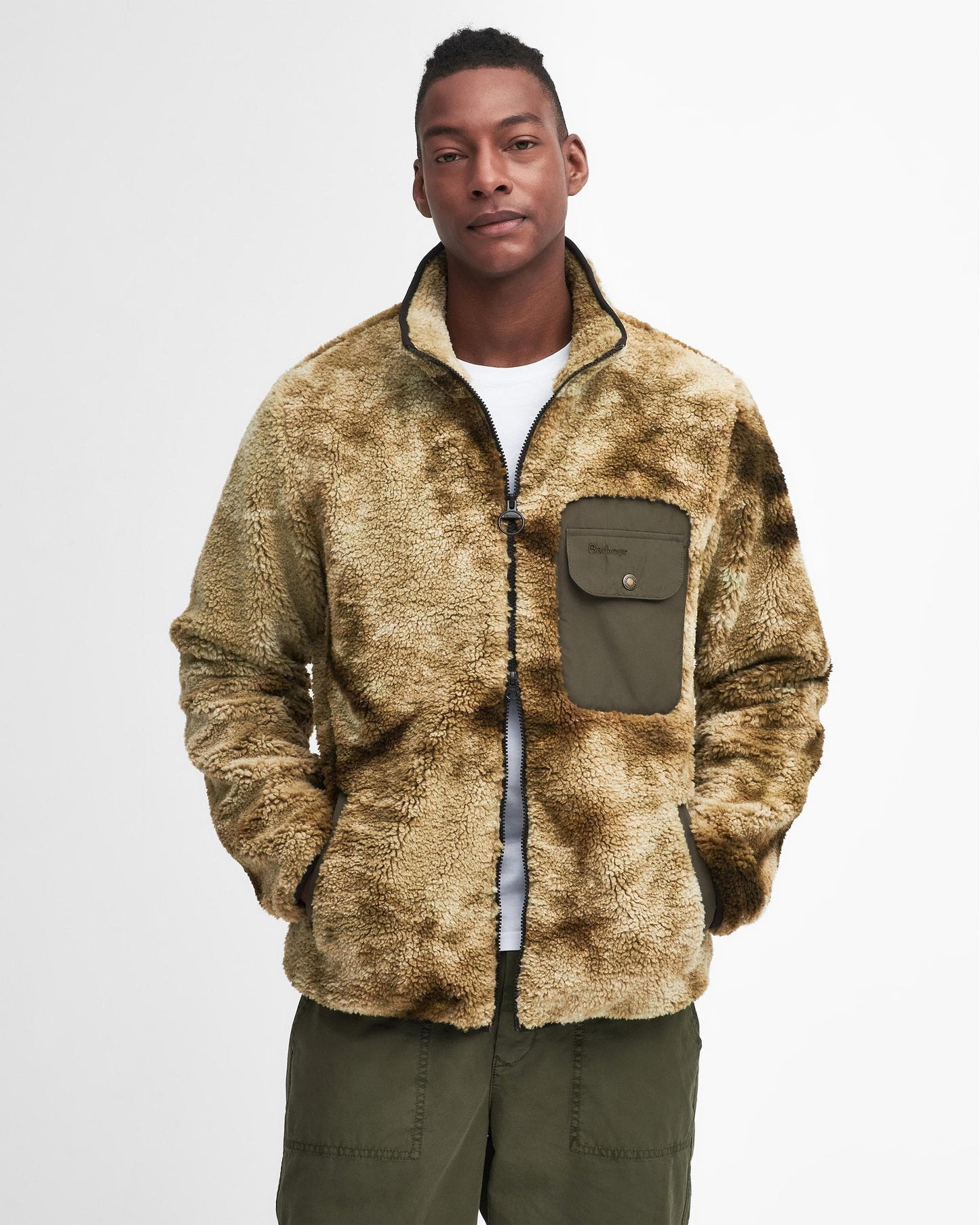 Barbour Barbour Moor Mens Tie Dye Fleece Jacket