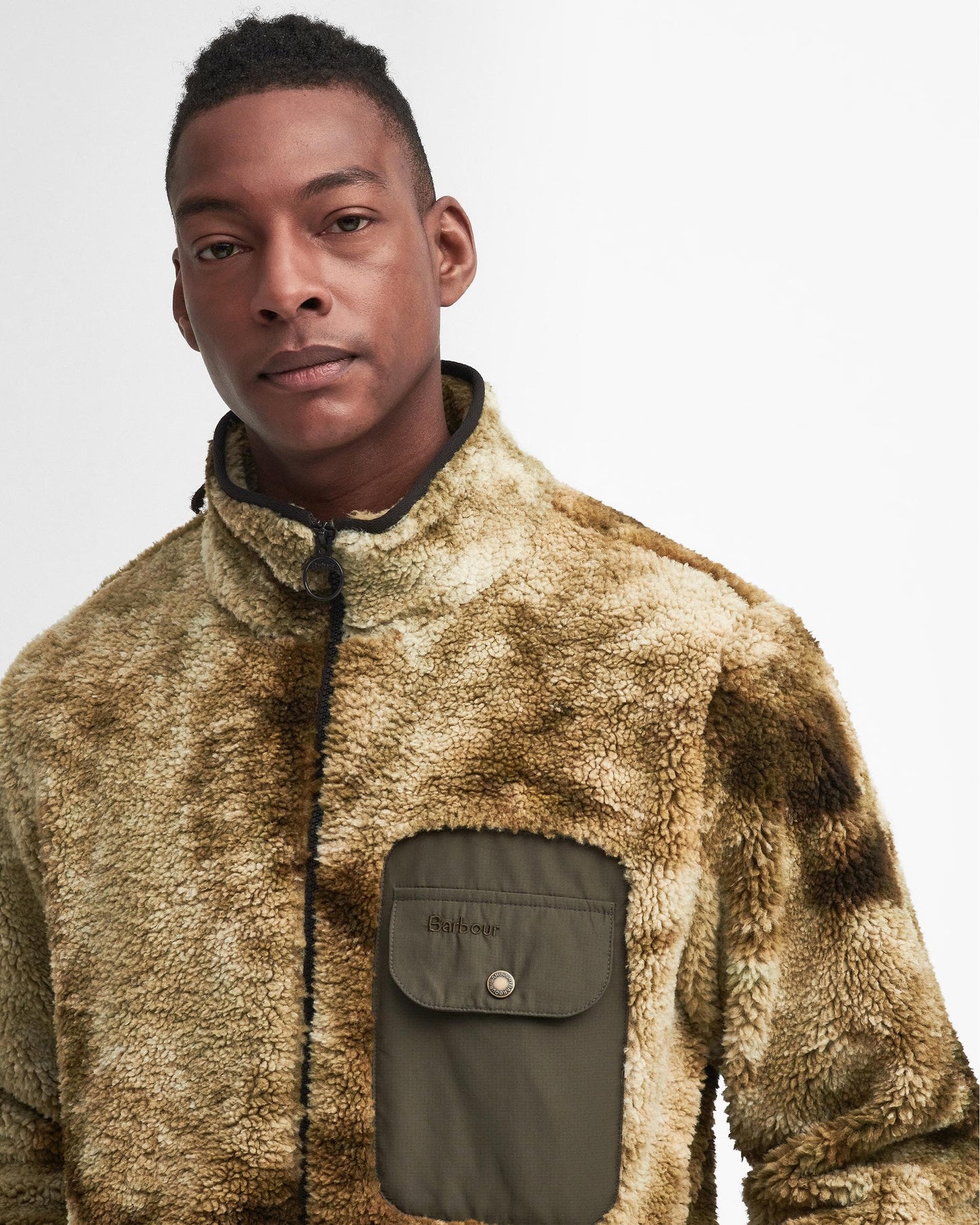 Barbour Barbour Moor Mens Tie Dye Fleece Jacket