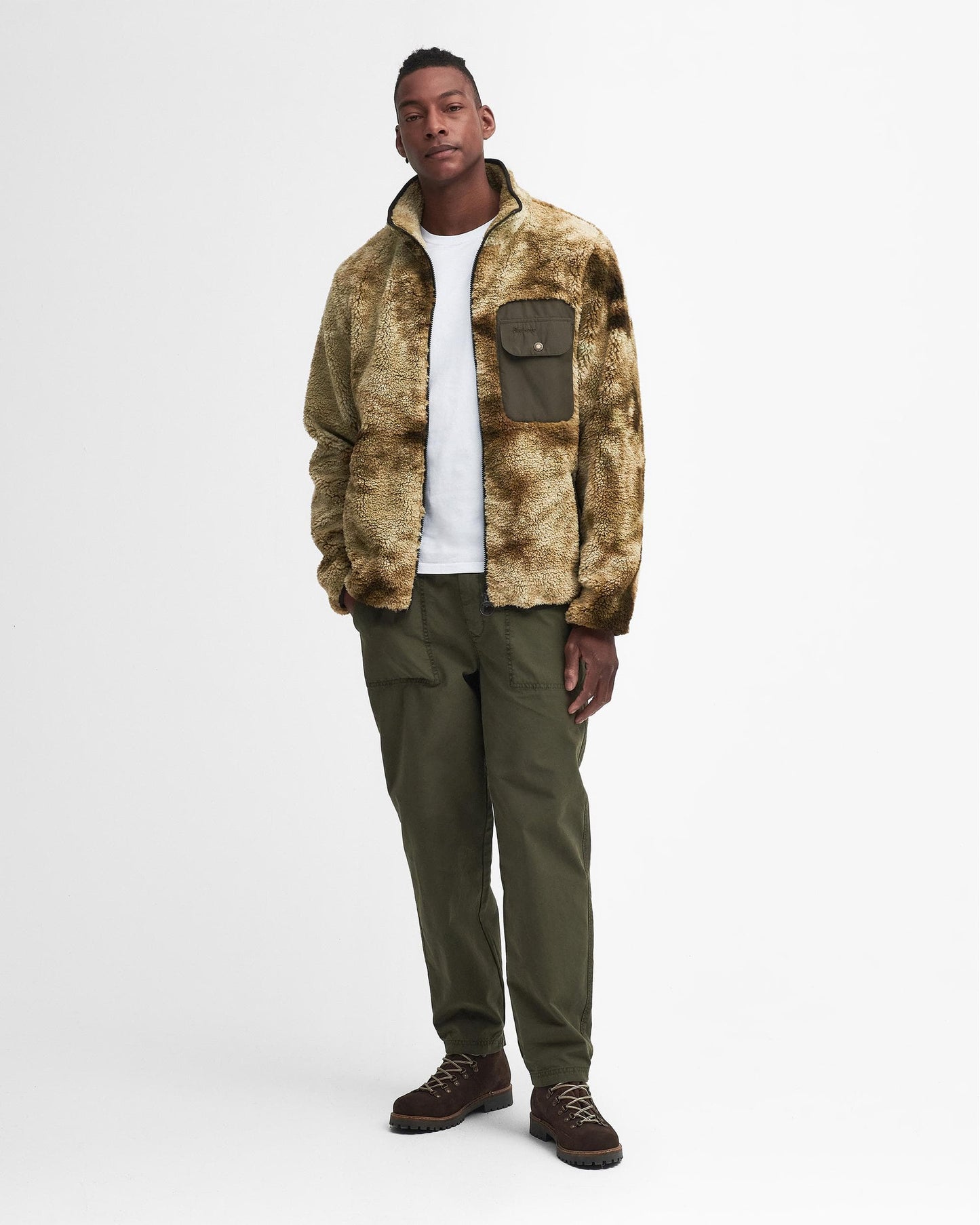 Barbour Barbour Moor Mens Tie Dye Fleece Jacket