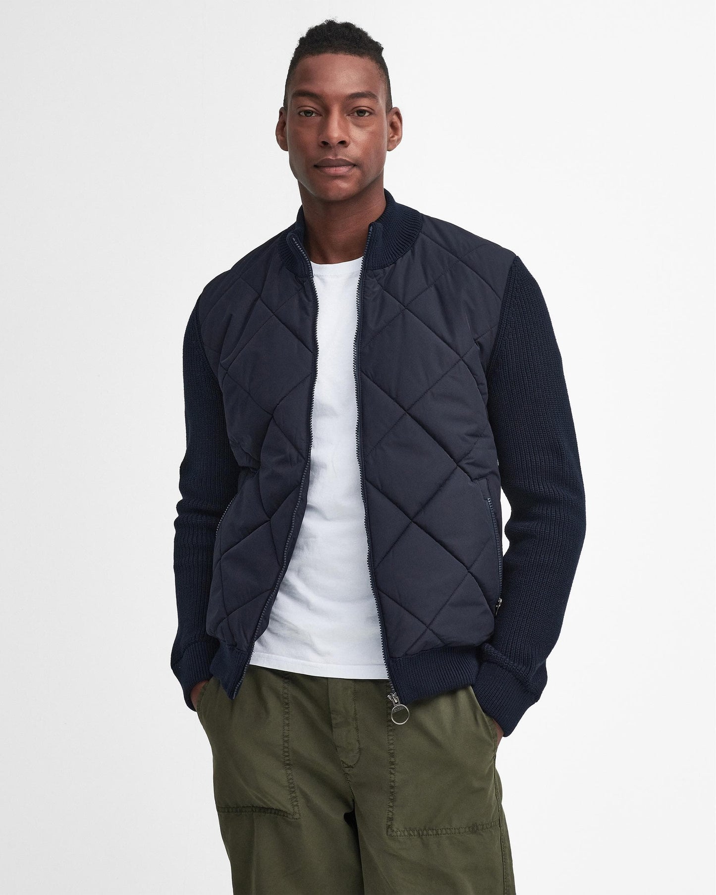 Barbour Barbour Newland Mens Zip Through Knitted Jumper