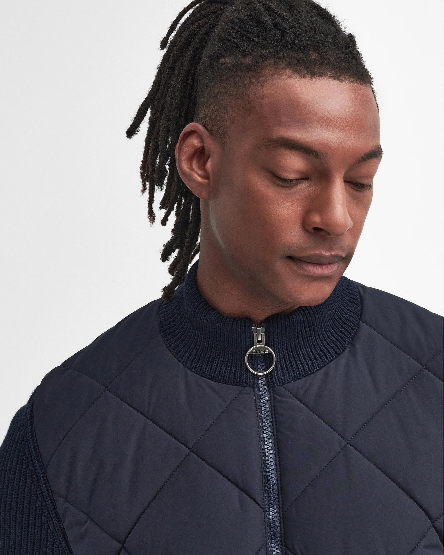 Barbour Barbour Newland Mens Zip Through Knitted Jumper