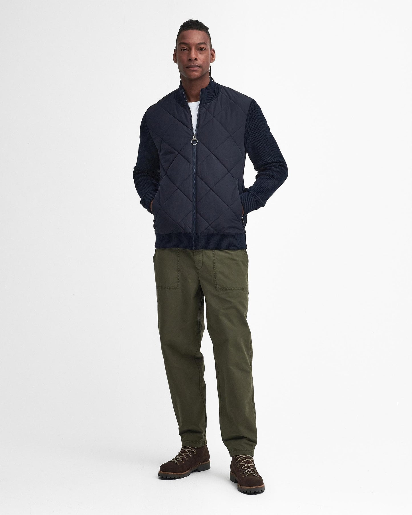 Barbour Barbour Newland Mens Zip Through Knitted Jumper