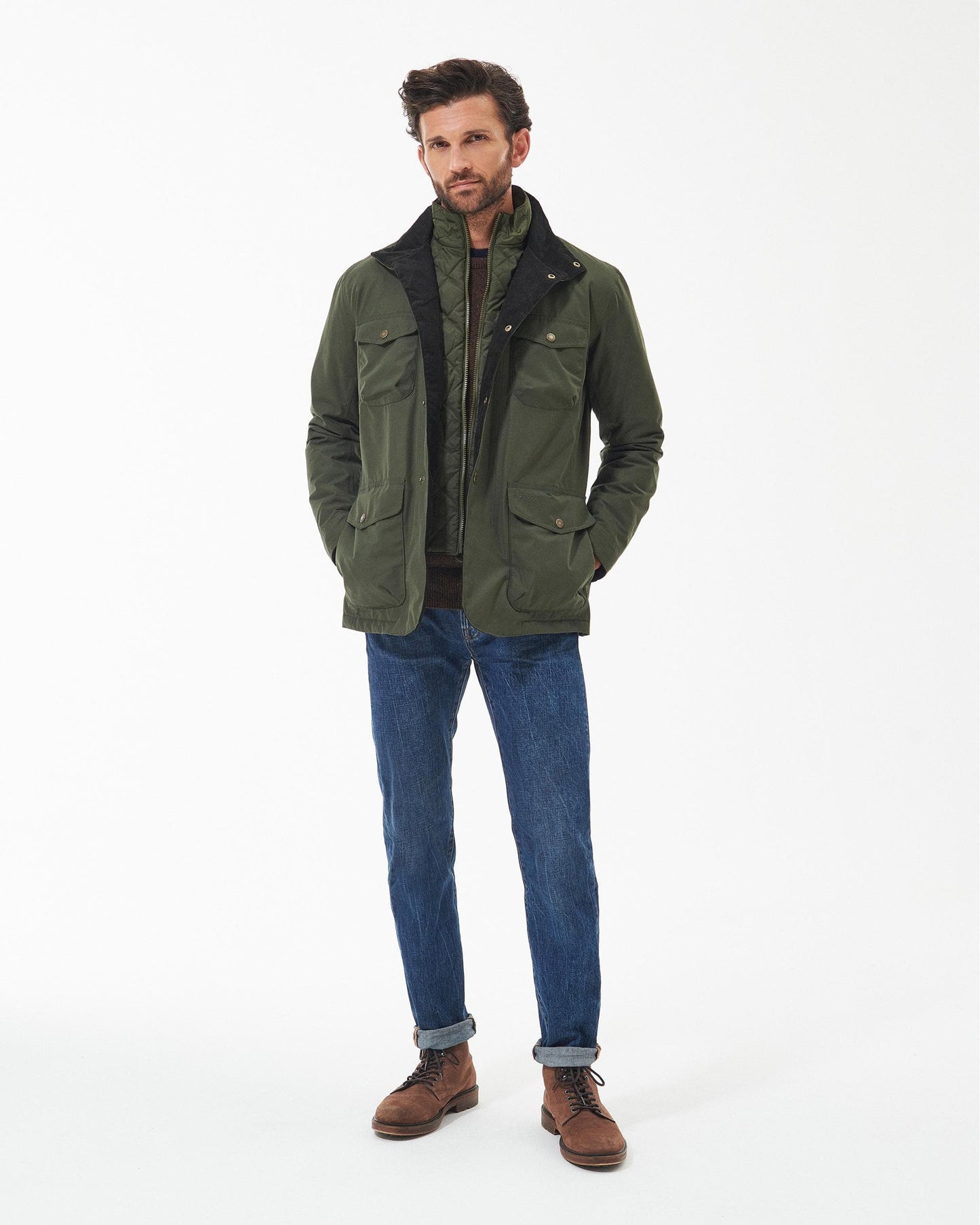 Barbour Ogston Mens Waterproof Jacket - Olive