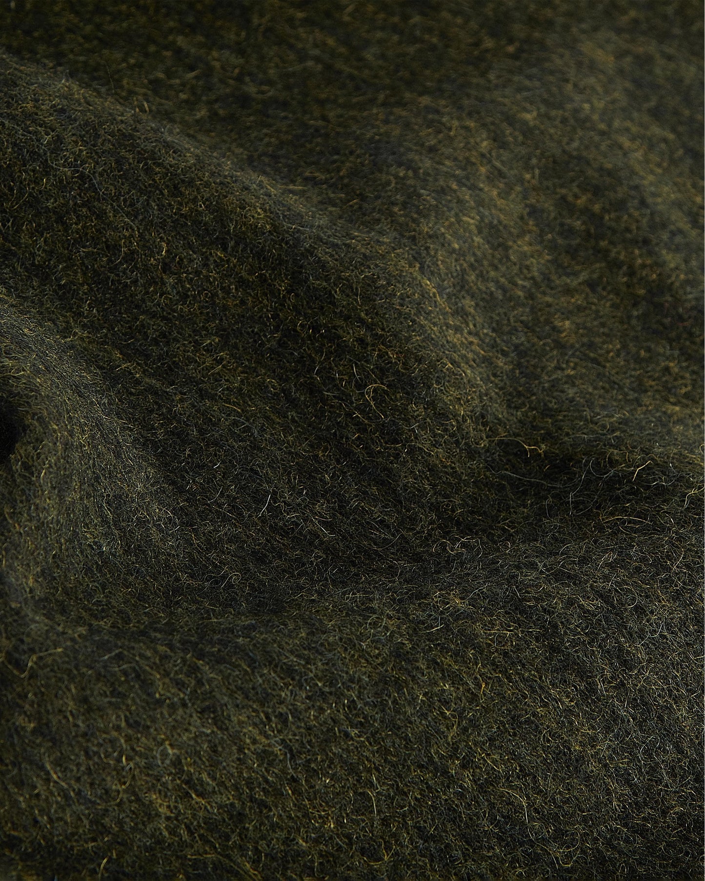 Barbour Unisex Plain Lambswool Scarf - Seaweed