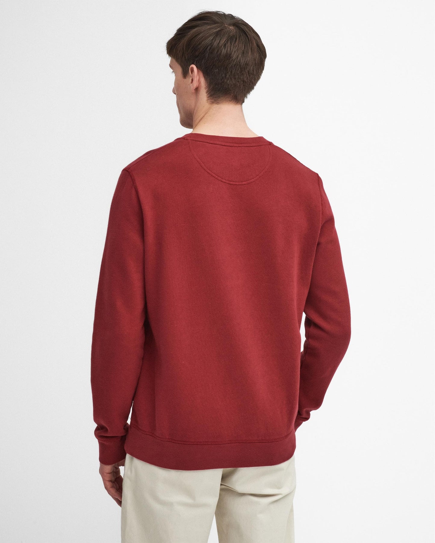 Barbour Prep Logo Crew Mens Sweatshirt - Highland Red