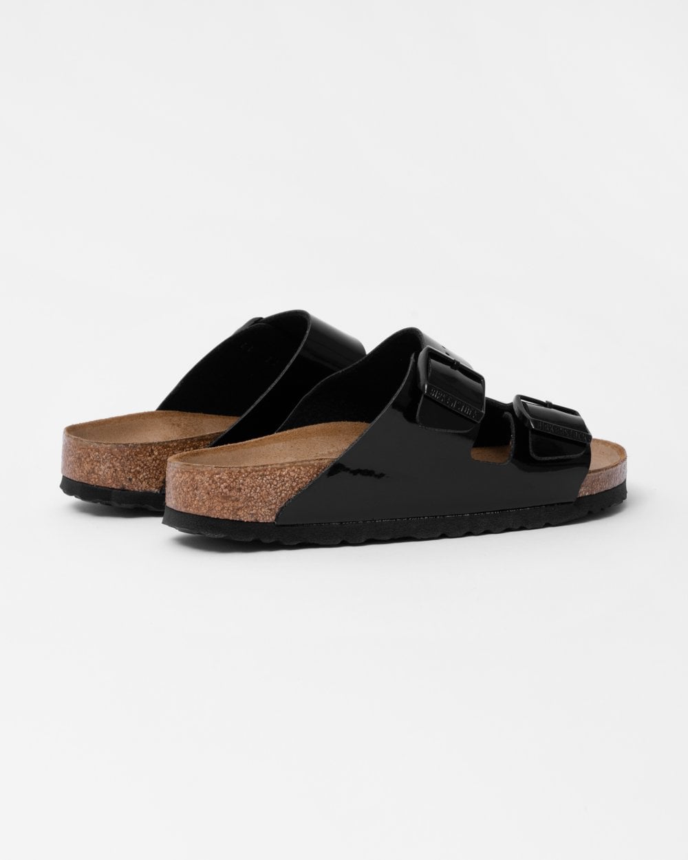 Birkenstock Arizona Birko-Flor Patent Womens Sandals - Black