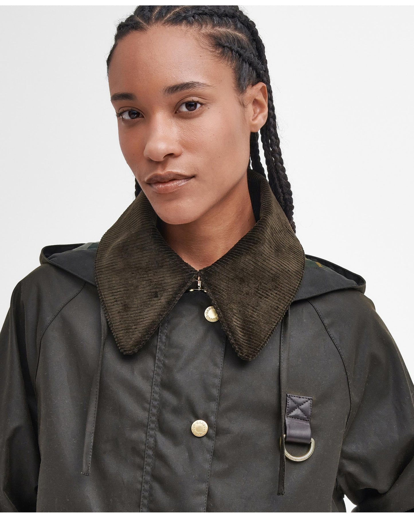 Barbour Reighton Womens Wax Jacket - Olive/Ancient