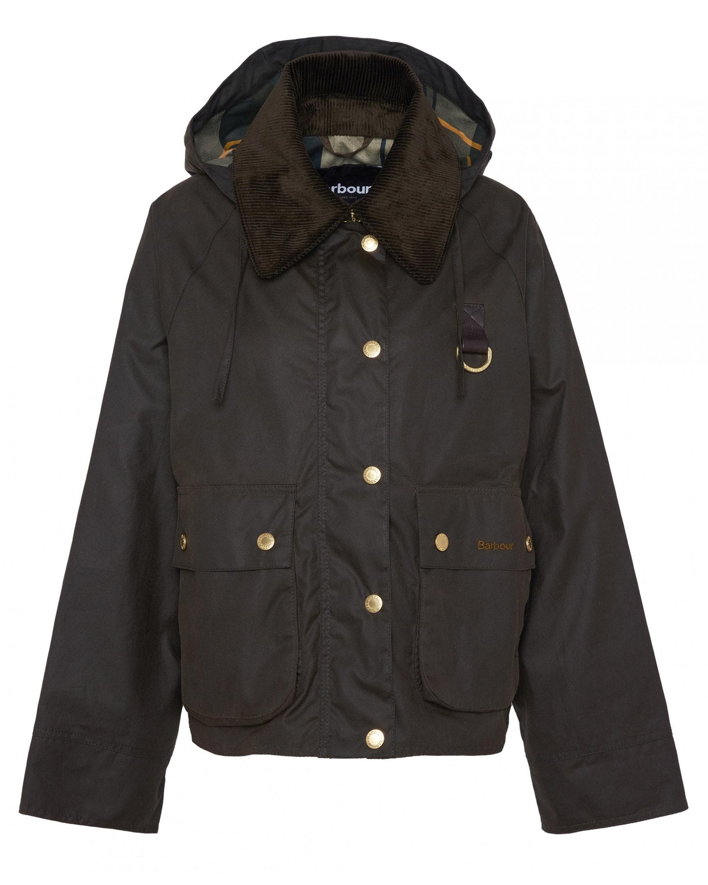 Barbour Reighton Womens Wax Jacket - Olive/Ancient