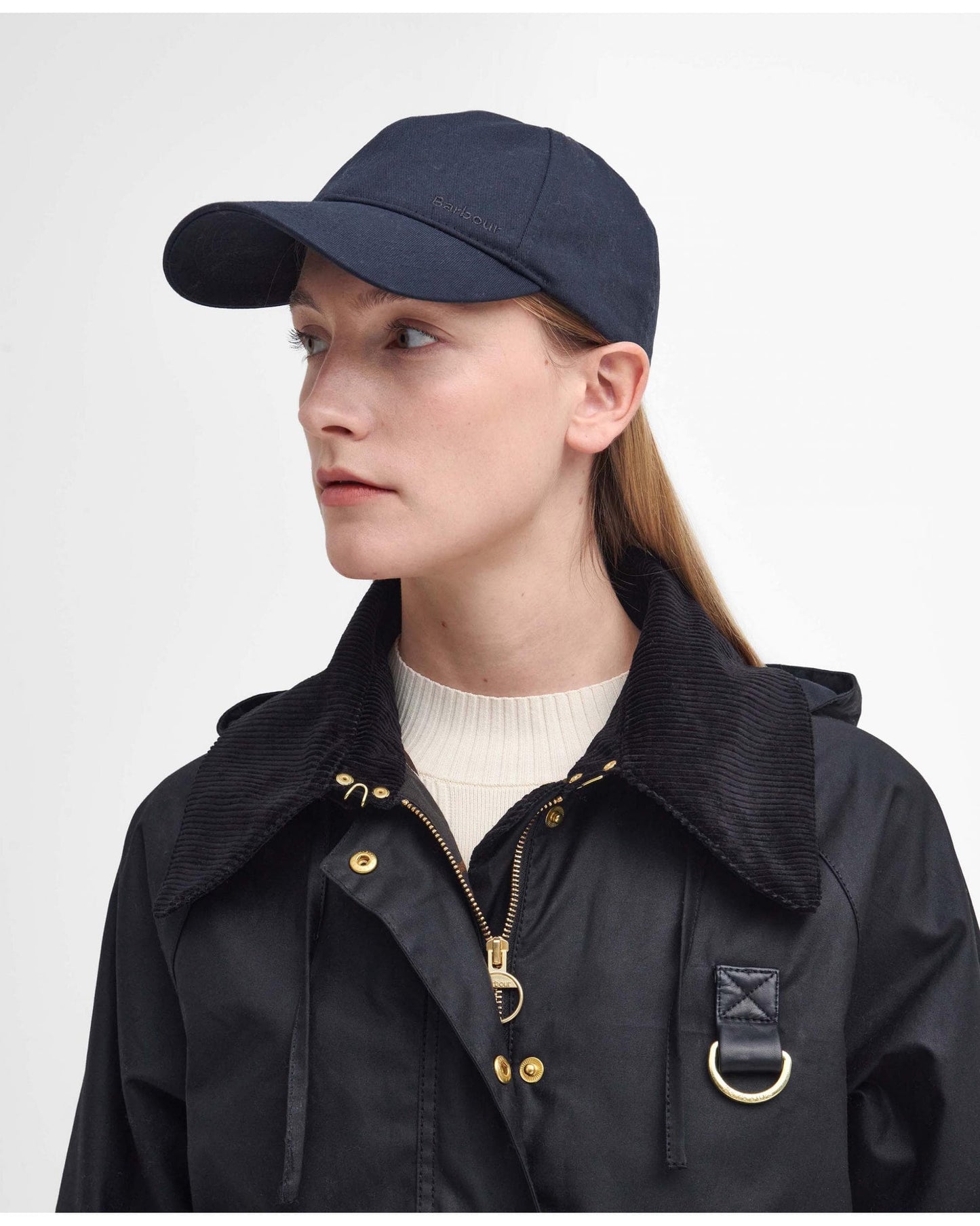Barbour Reighton Womens Wax Jacket - Black/Classic