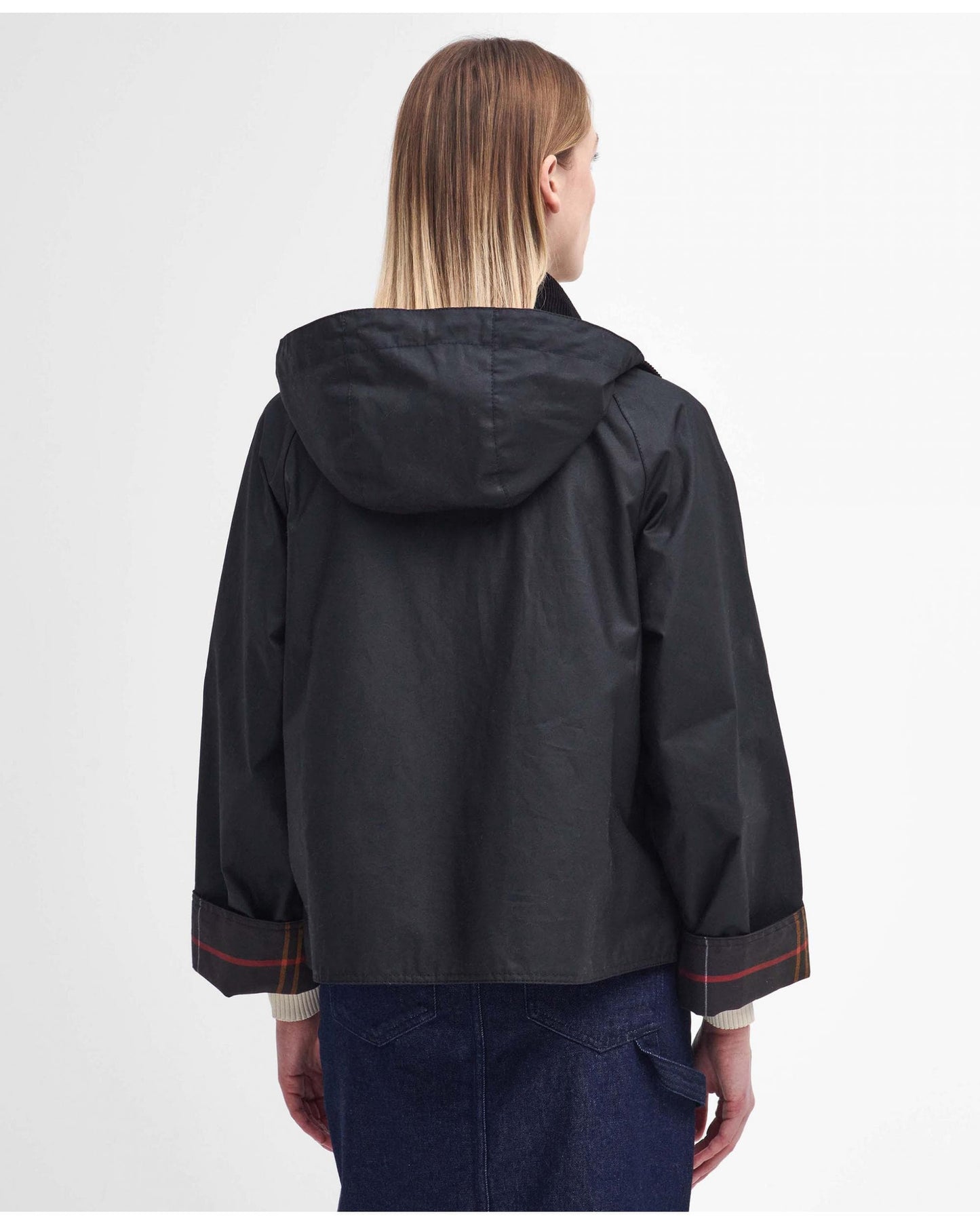 Barbour Reighton Womens Wax Jacket - Black/Classic