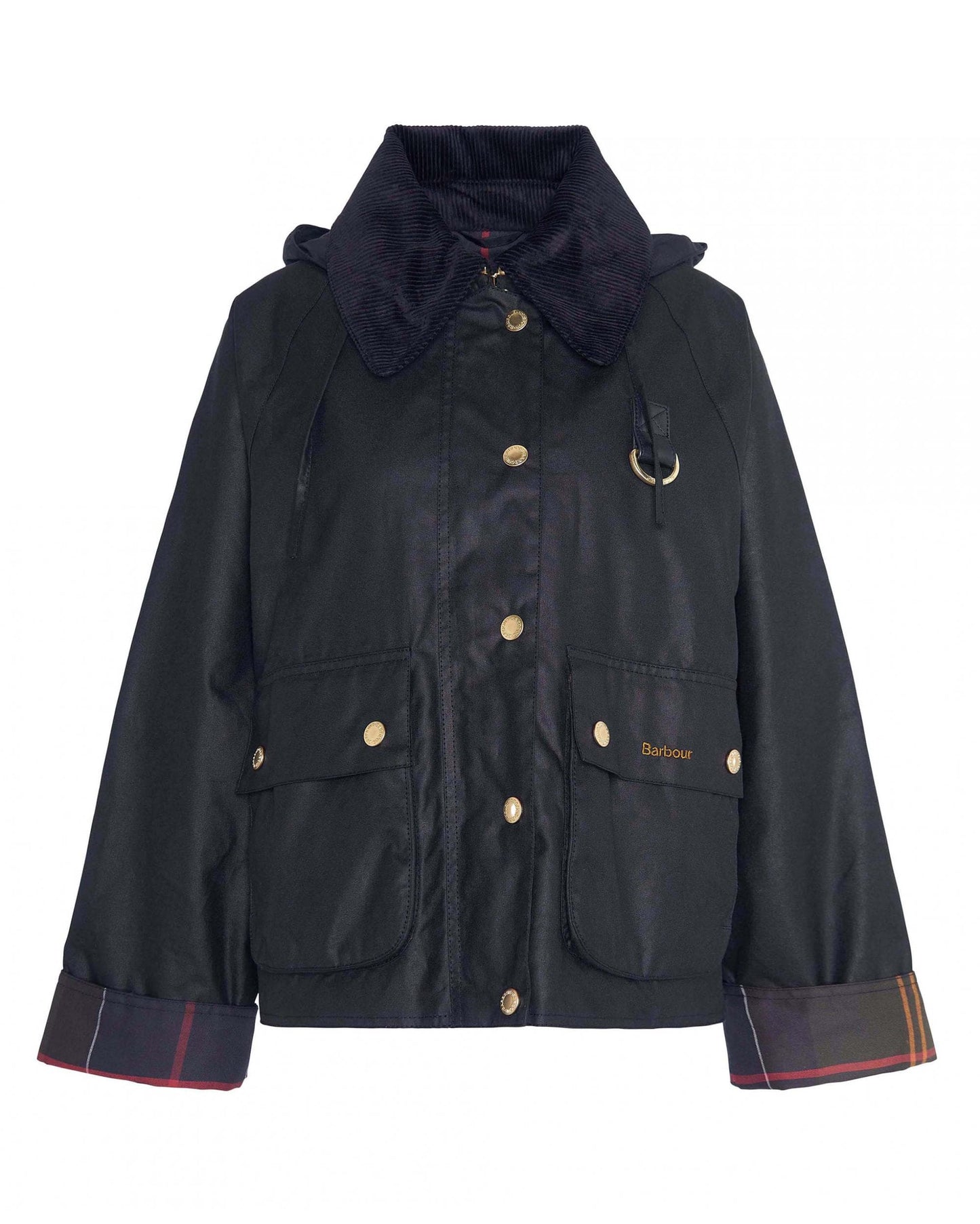 Barbour Reighton Womens Wax Jacket - Black/Classic