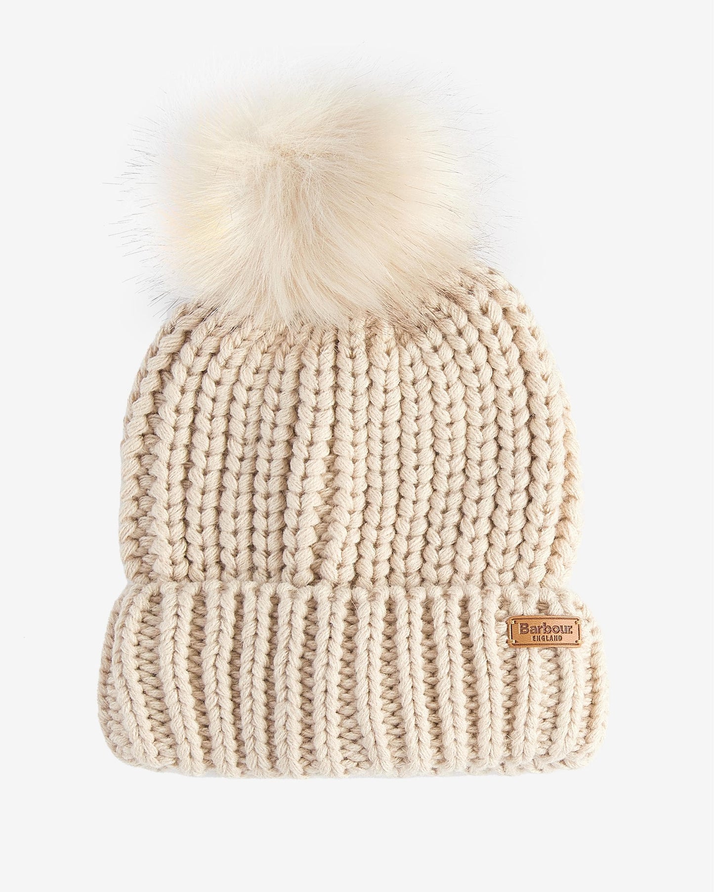 Barbour Saltburn Beanie & Scarf Gift Set - Pearl