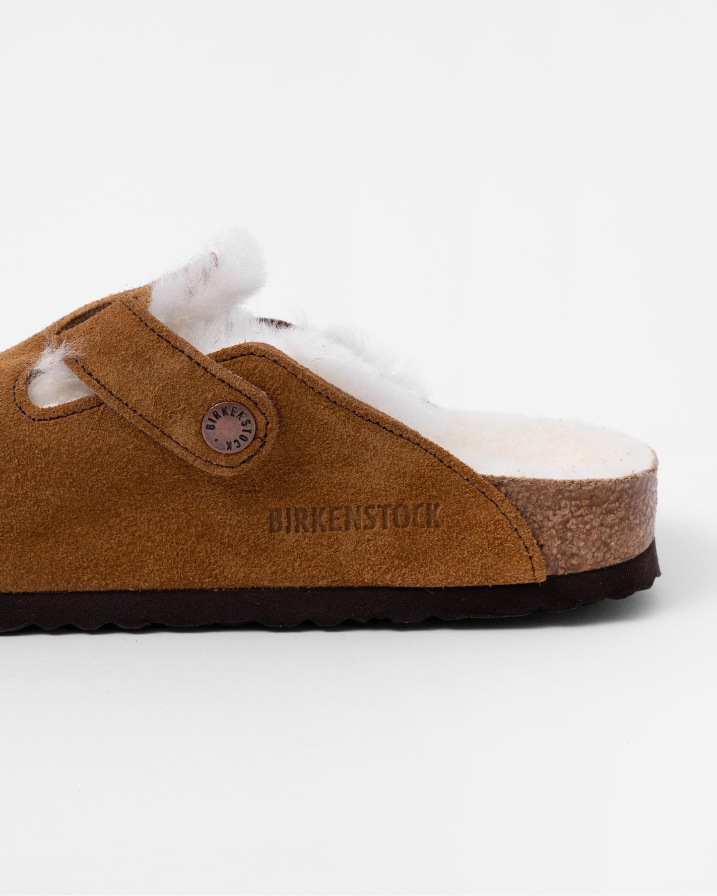 Birkenstock Boston VL Shearling Suede Leather Unisex Clogs