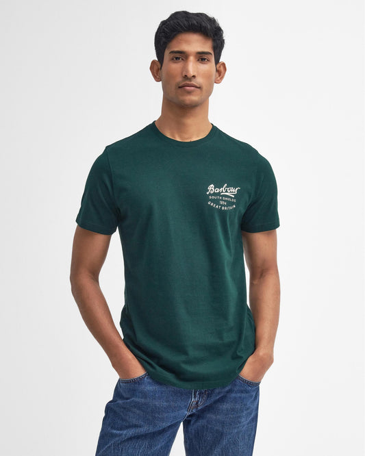 Barbour Barbour Script Mens Graphic T-Shirt