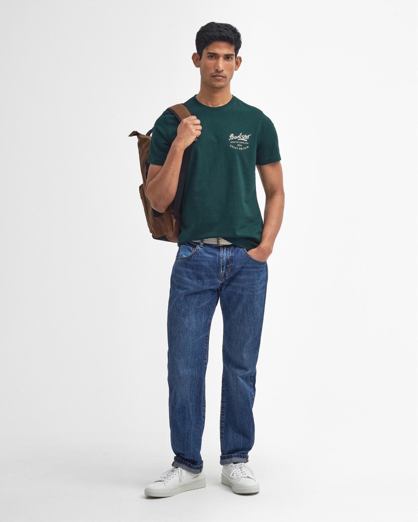 Barbour Barbour Script Mens Graphic T-Shirt