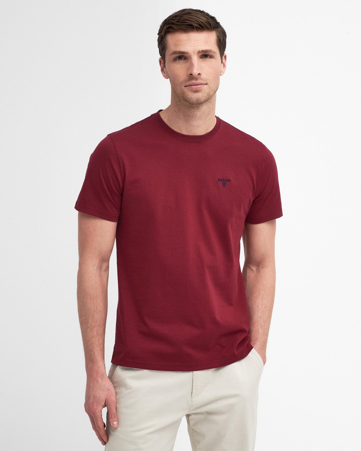 Barbour Sports Mens T-Shirt - Highland Red