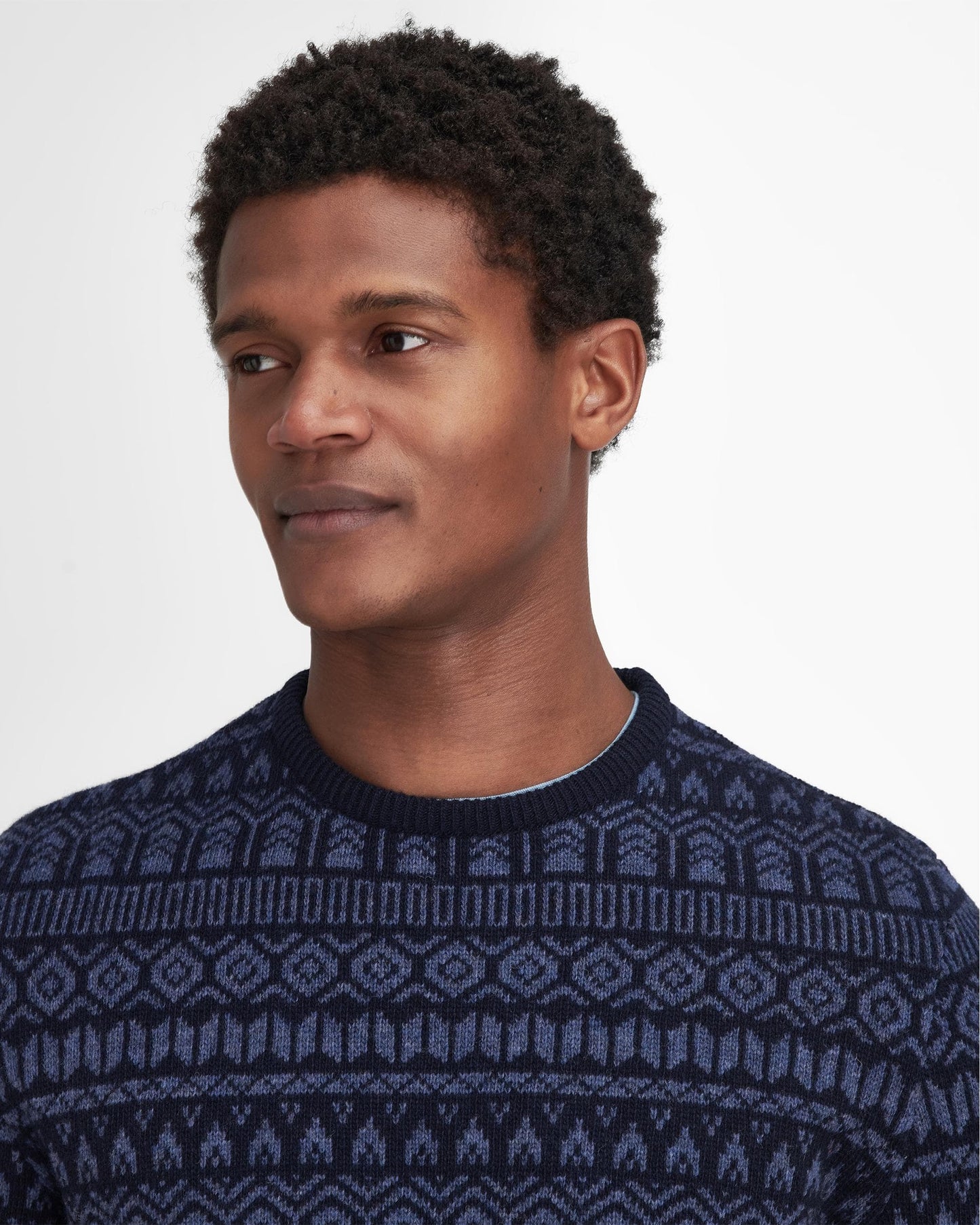 Barbour Barbour Stonebeck Mens Fair Isle Crew Neck Sweater