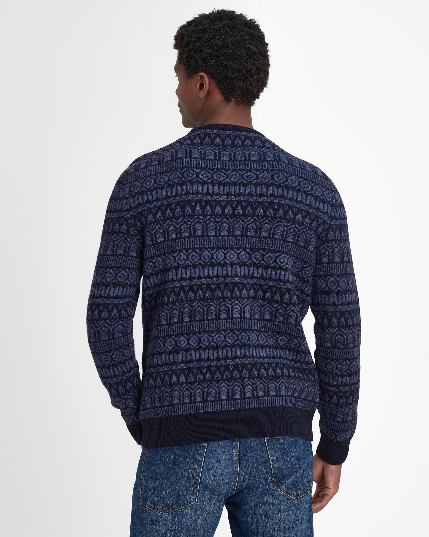 Barbour Barbour Stonebeck Mens Fair Isle Crew Neck Sweater