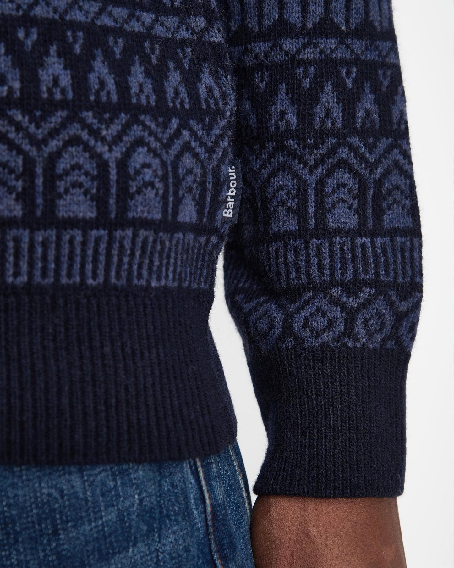 Barbour Barbour Stonebeck Mens Fair Isle Crew Neck Sweater