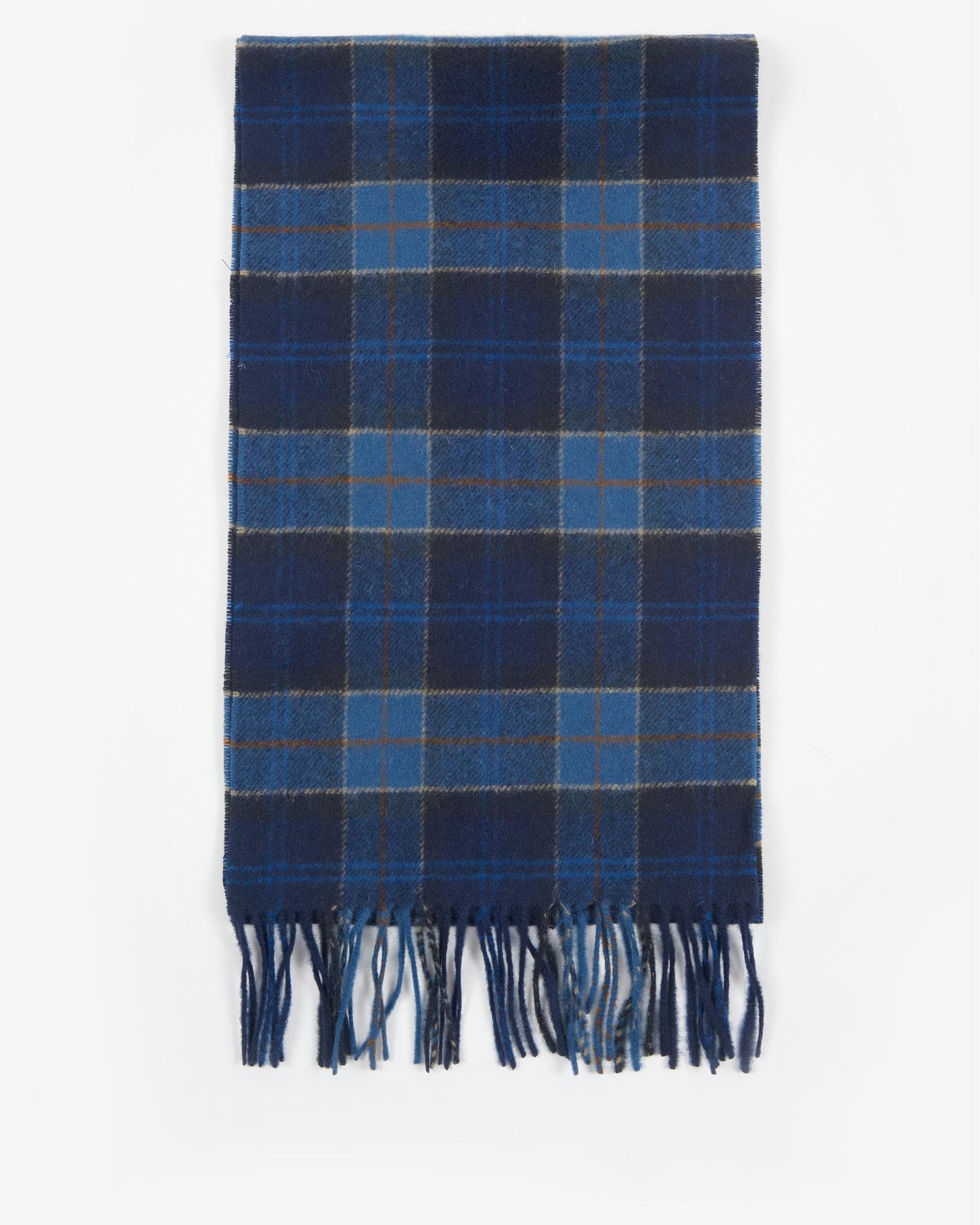 Barbour Tartan Unisex Lambswool Scarf - Midnight