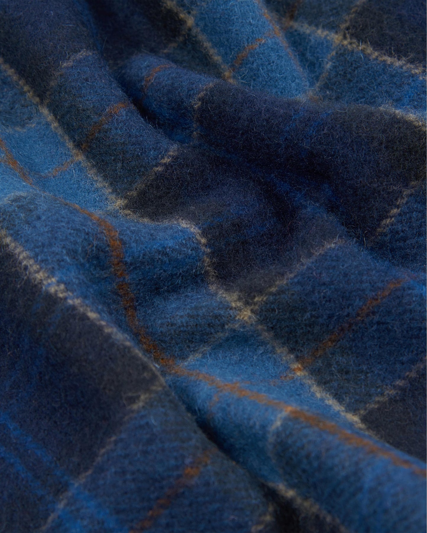 Barbour Tartan Unisex Lambswool Scarf - Midnight