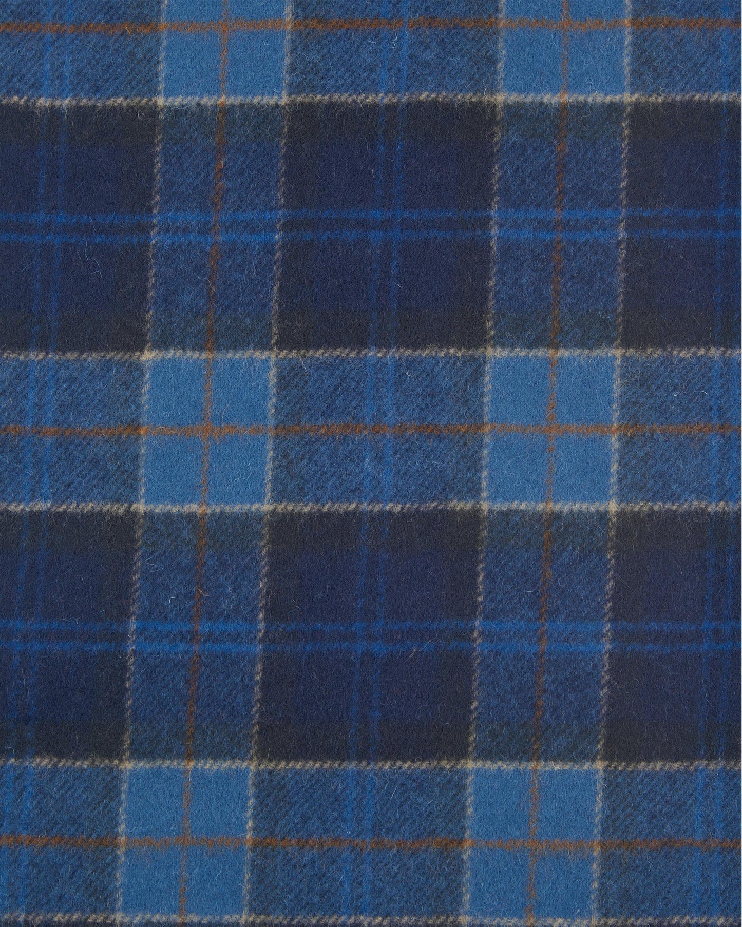 Barbour Tartan Unisex Lambswool Scarf - Midnight