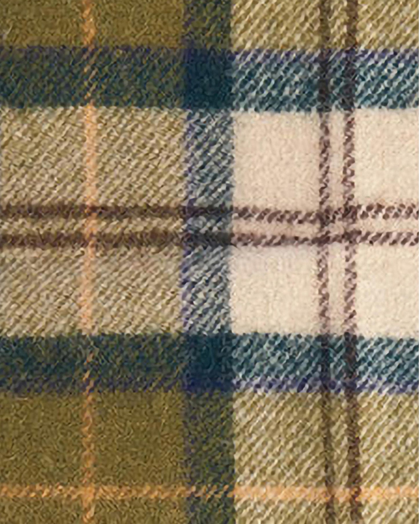 Barbour Tartan Unisex Lambswool Scarf - Ancient