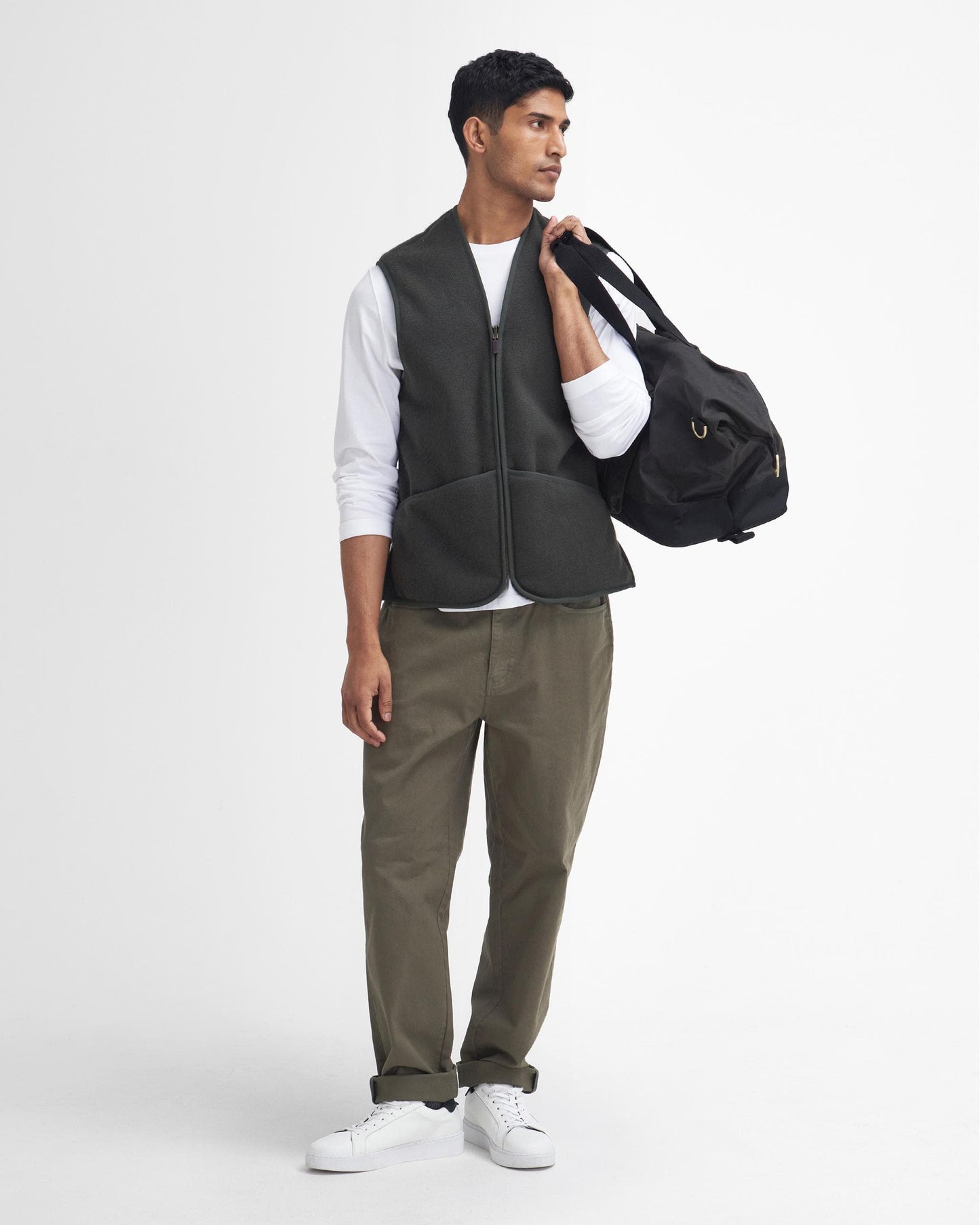 Barbour Warm Pile Waistcoat Zip-In Liner - Sage