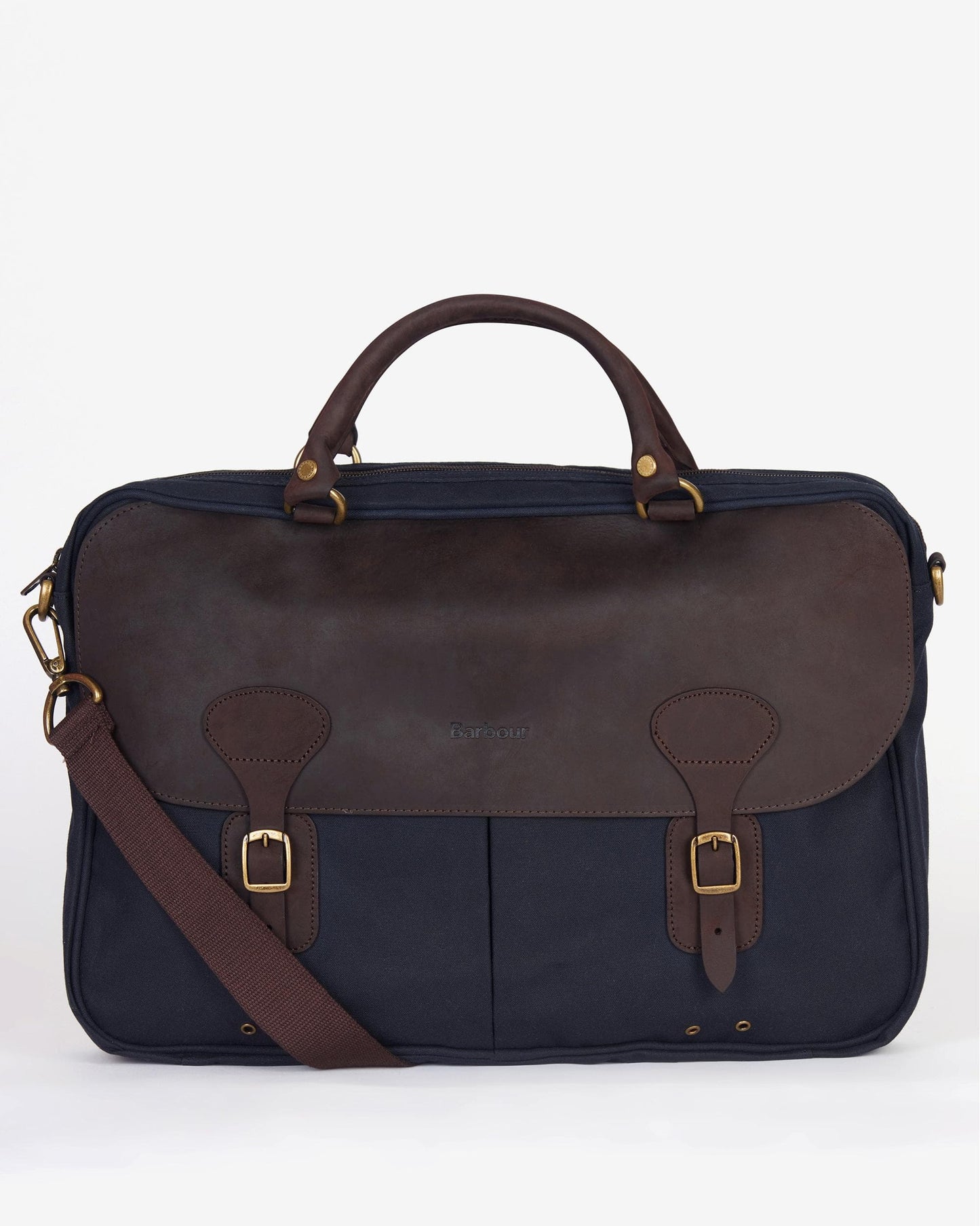 Barbour Wax Unisex Leather Briefcase