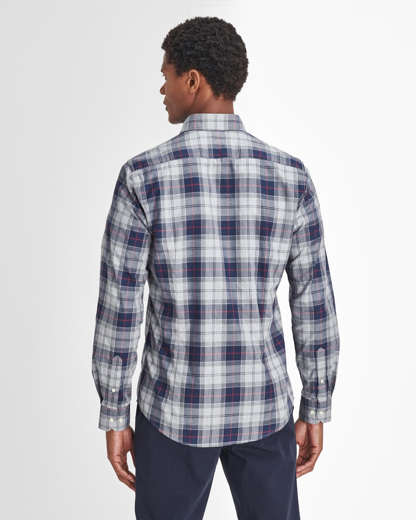 Barbour Wetherham Tailored Mens Shirt - Blue Granite