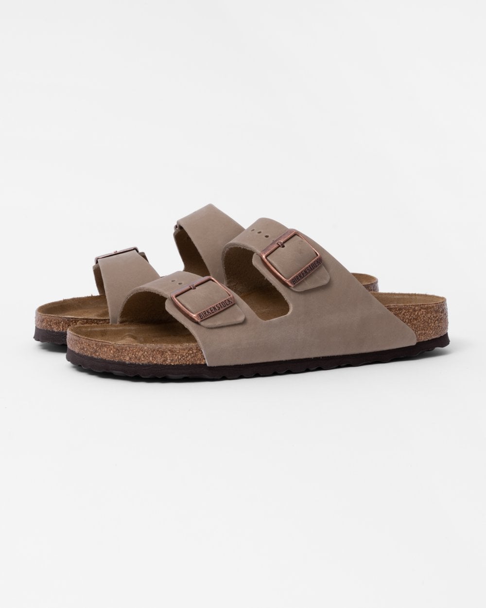 Birkenstock Arizona Oiled Nubuck Leather Womens Sandals - Tobacco Brown