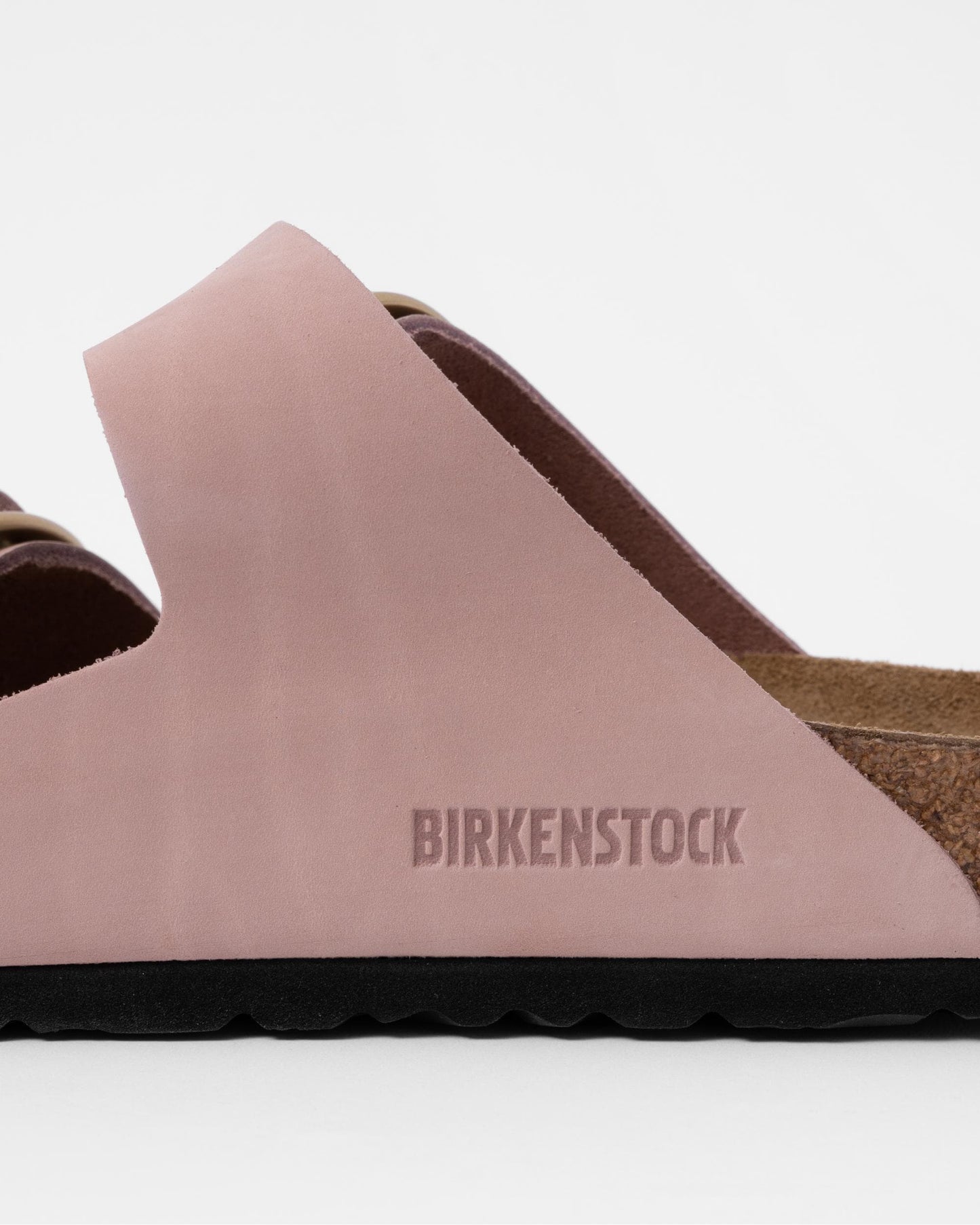 Birkenstock Arizona Big Buckle Womens Nubuck Leather Sandals - Soft Pink