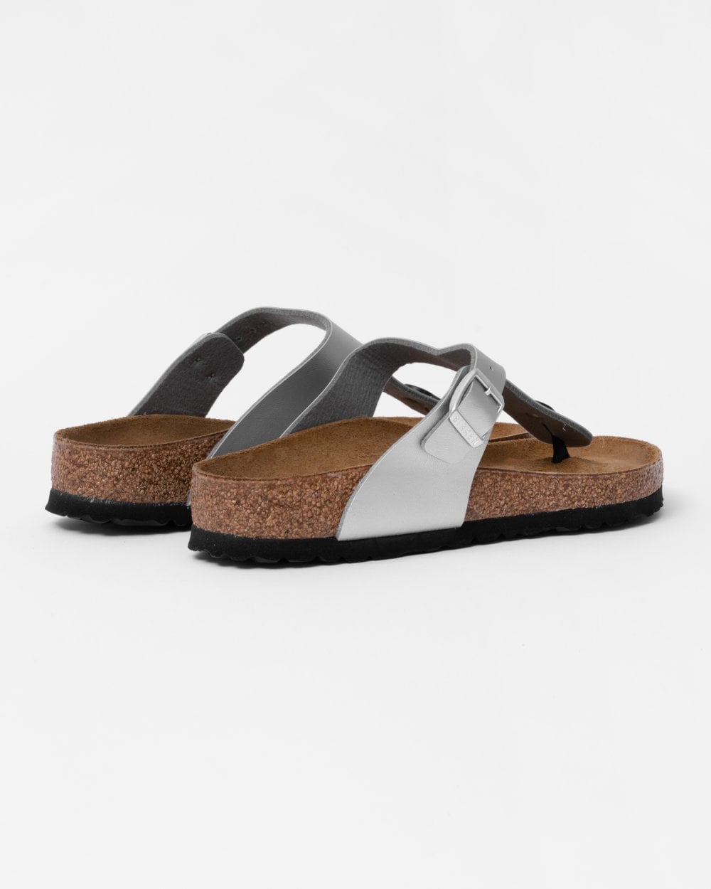 Birkenstock Gizeh Birko-Flor Womens Flip Flop - Silver