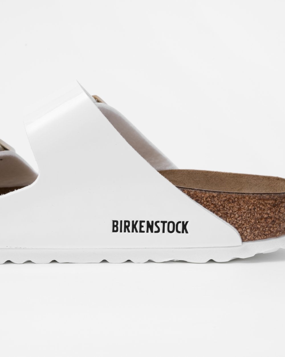 Birkenstock Arizona Birko-Flor Patent Womens Sandals - White