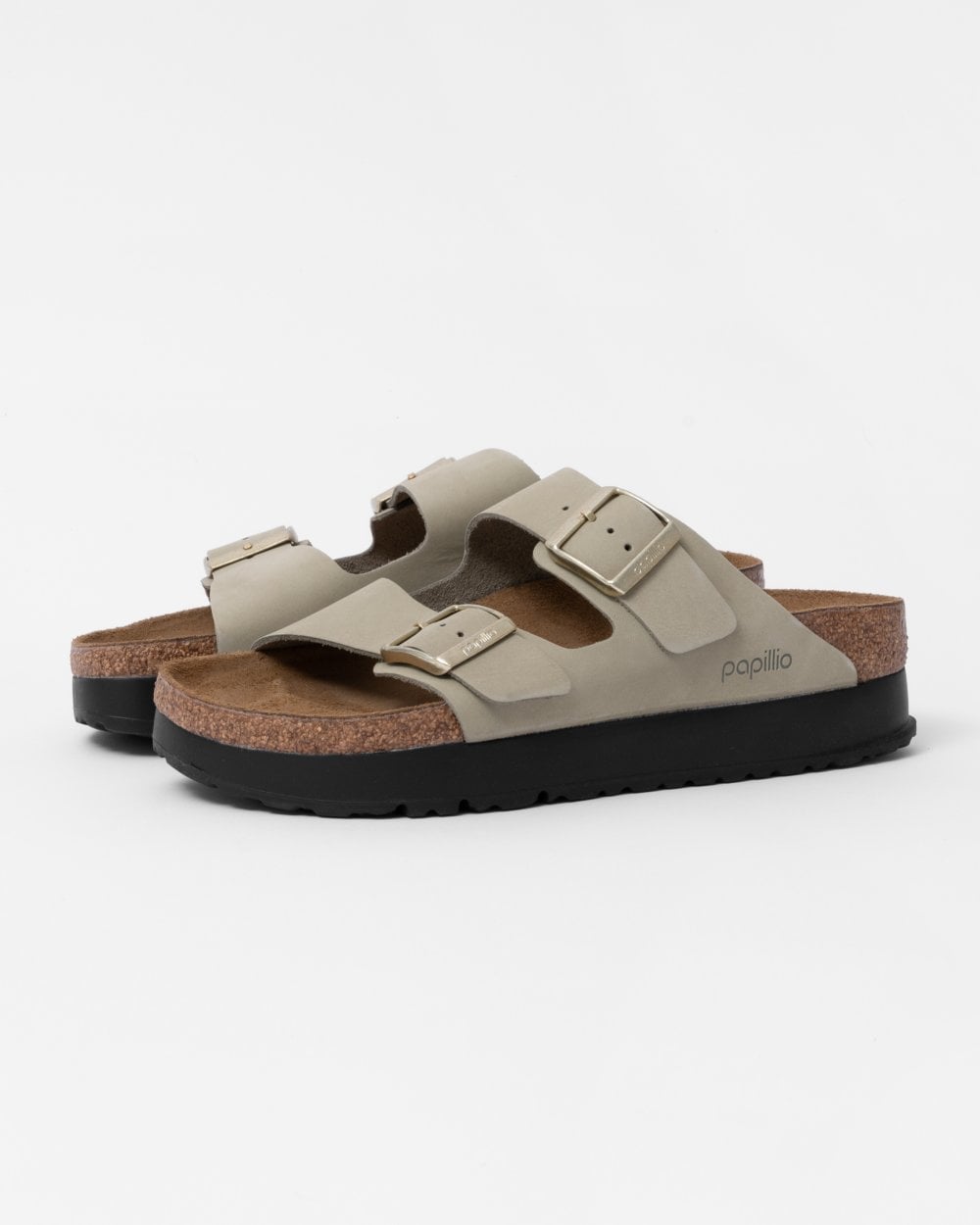 Birkenstock Papillio Arizona Flex Platform Womens Nubuck Leather