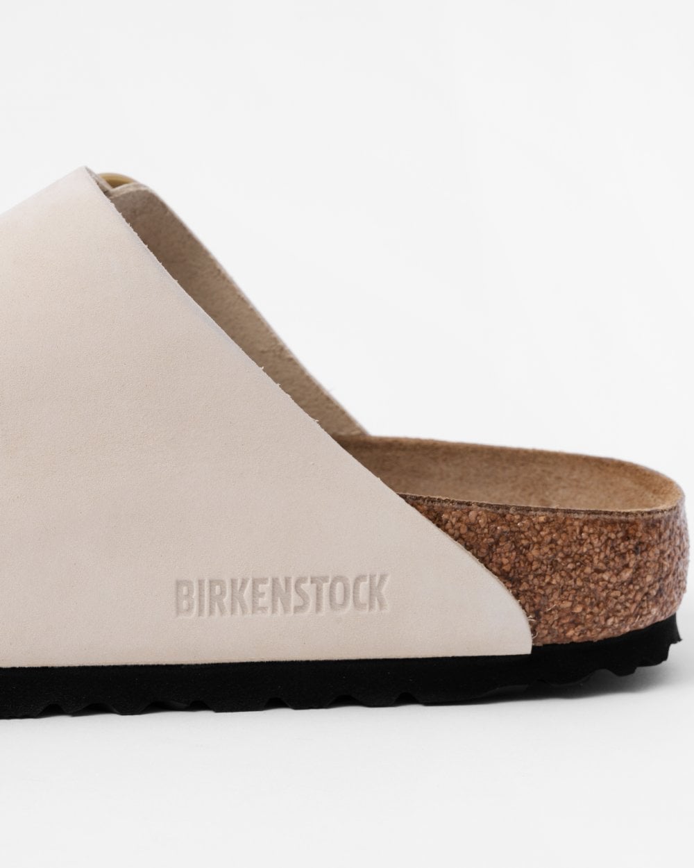 Birkenstock Arizona Big Buckle Womens Nubuck Leather Sandals - Ecru