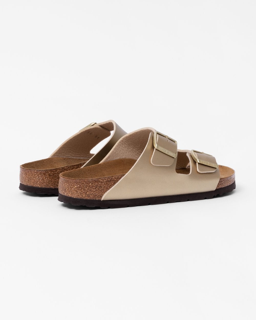 Birkenstock Arizona Birko-Flor Metallic Womens Sandals - Gold