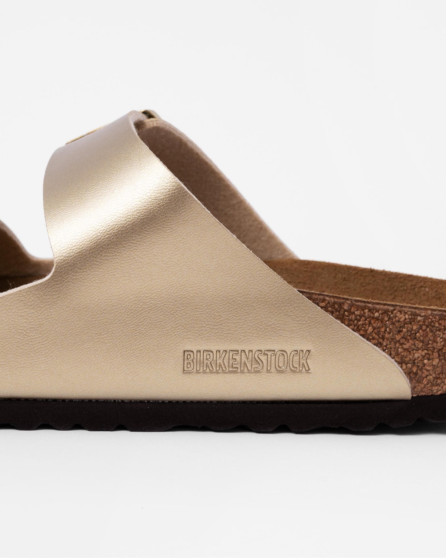 Birkenstock Arizona Birko-Flor Metallic Womens Sandals - Gold