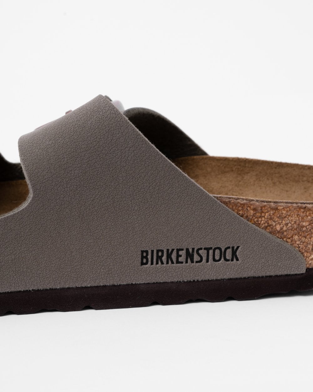 Birkenstock Arizona Birko-Flor Nubuck Womens Sandals - Stone
