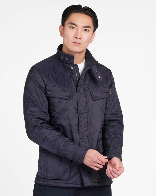 Barbour International Ariel Mens Polarquilt Jacket - Navy