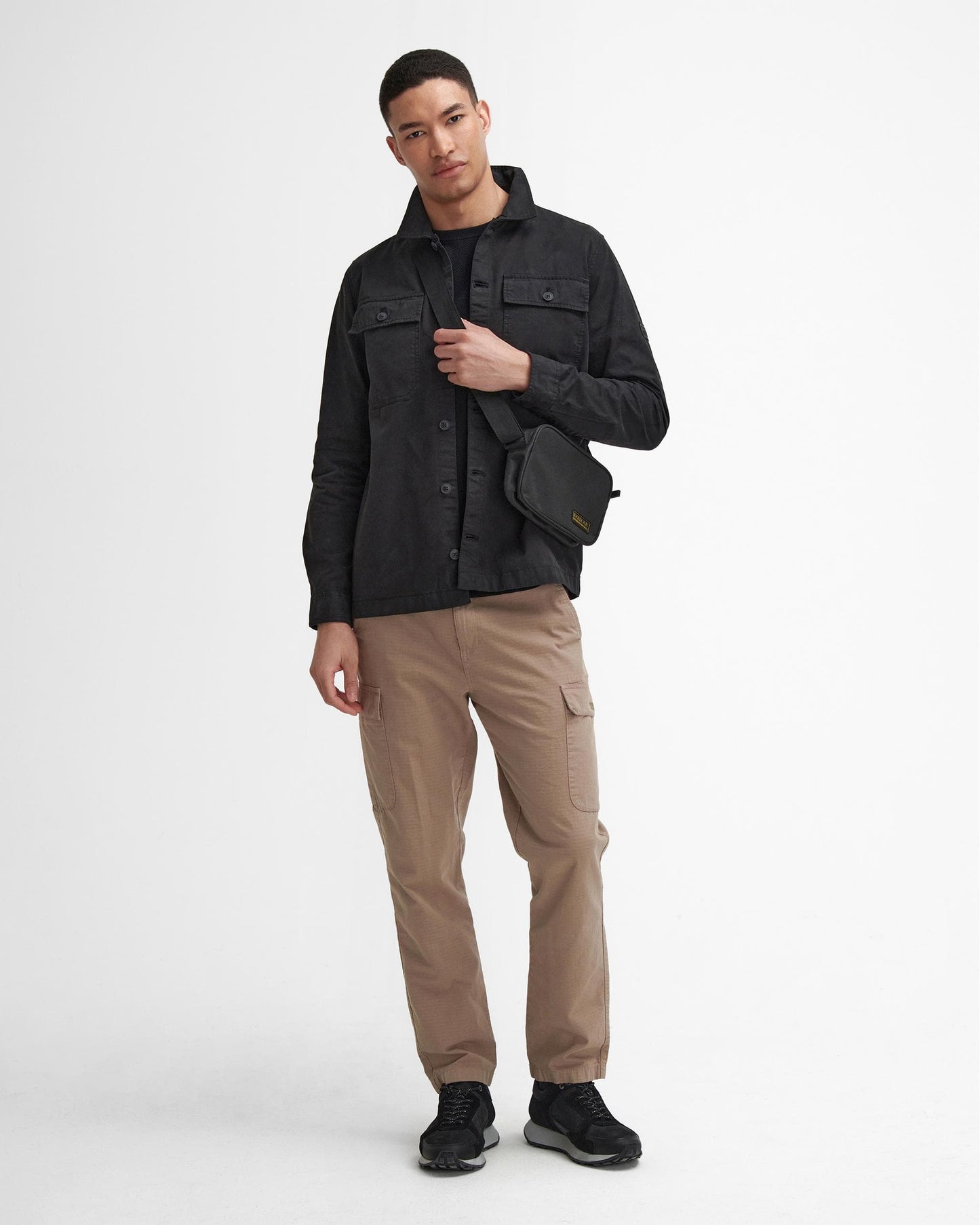 Barbour International Arlo Mens Overshirt - Black