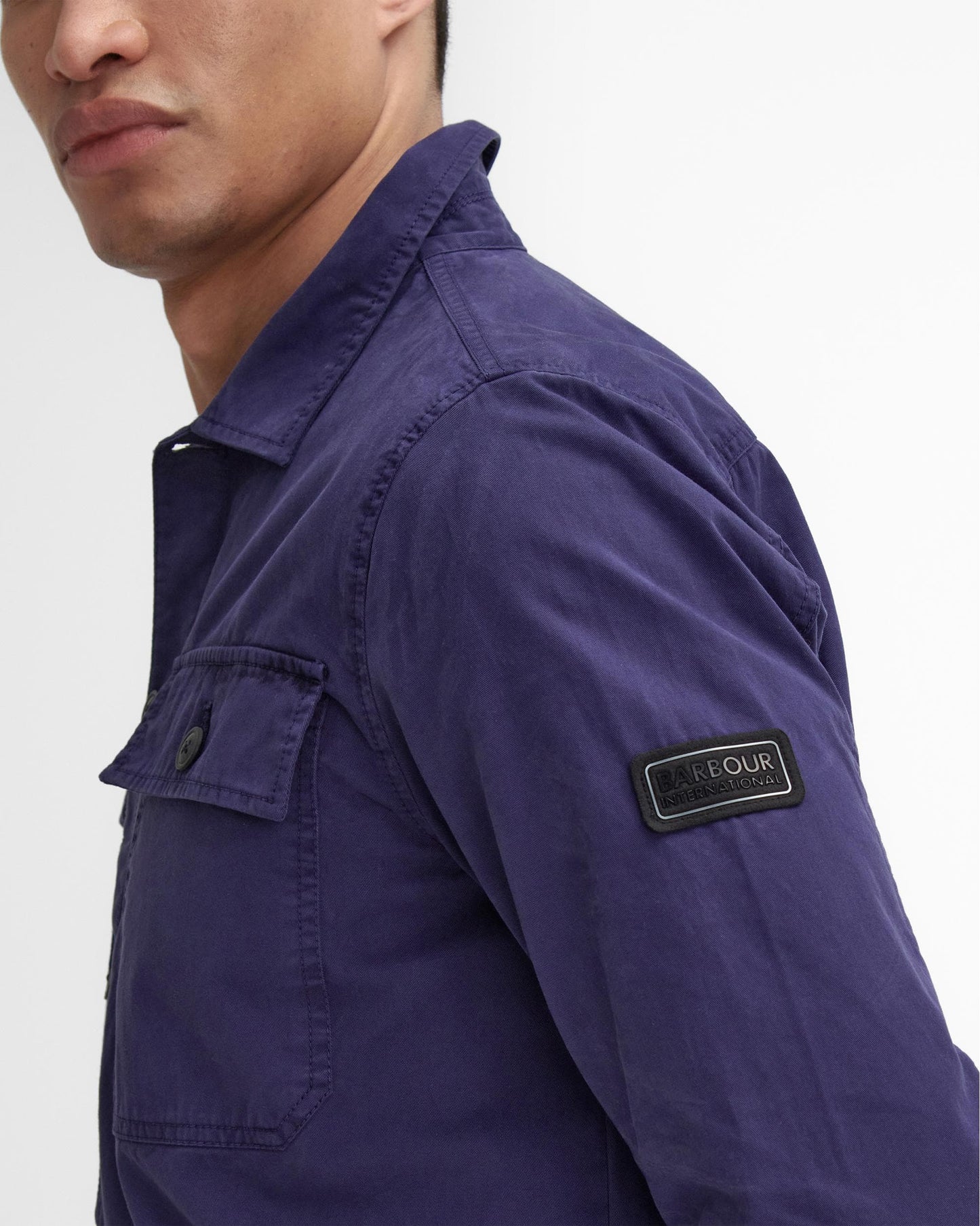 Barbour International Arlo Mens Overshirt - Royal Blue