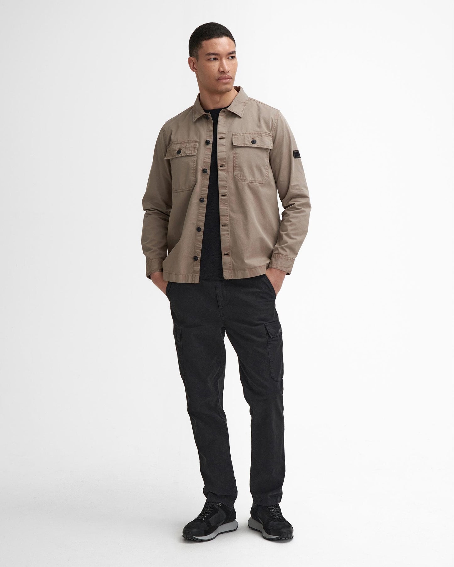 Barbour International Arlo Mens Overshirt - Brindle