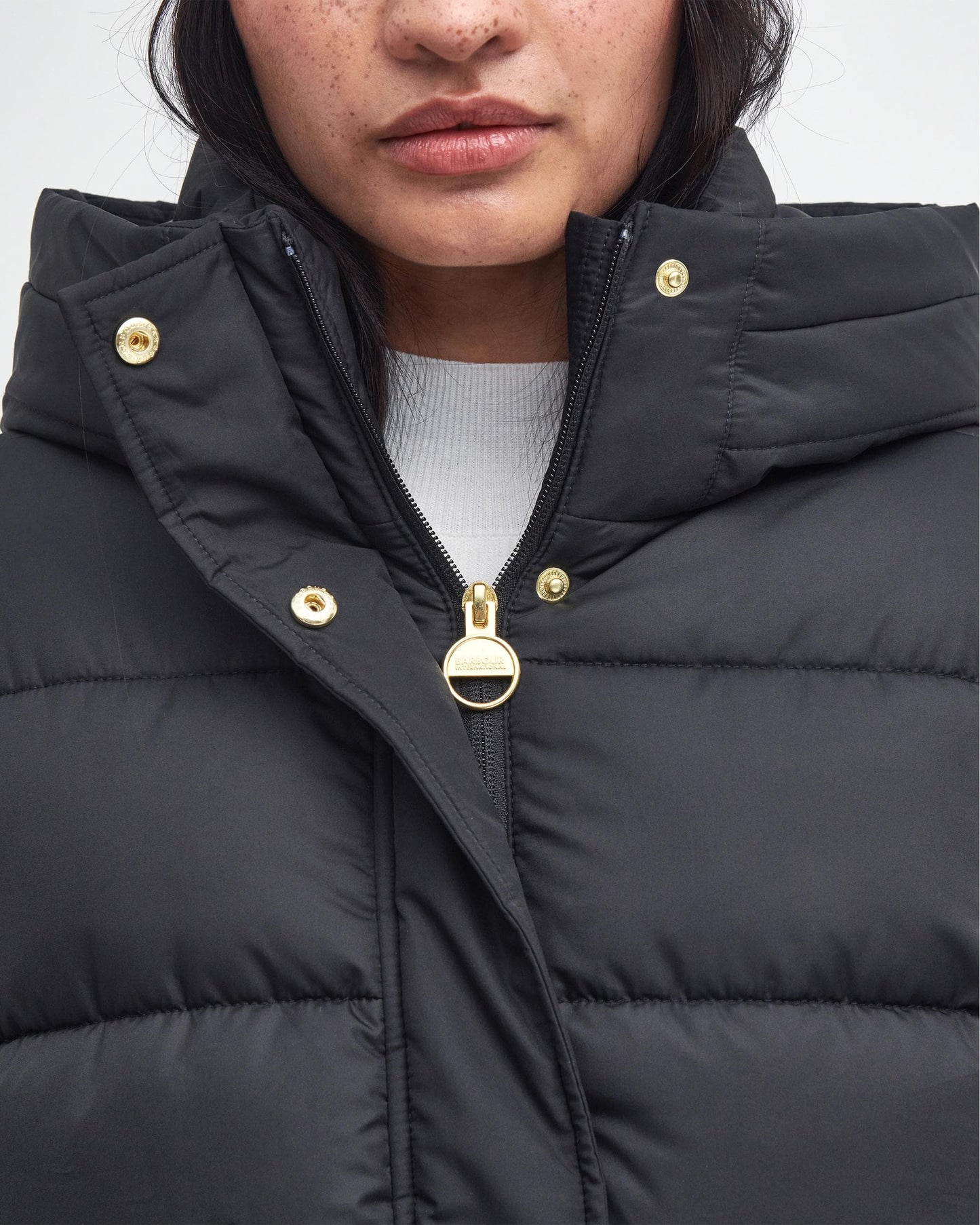 Barbour International Barron Womens Puffer Jacket - Black