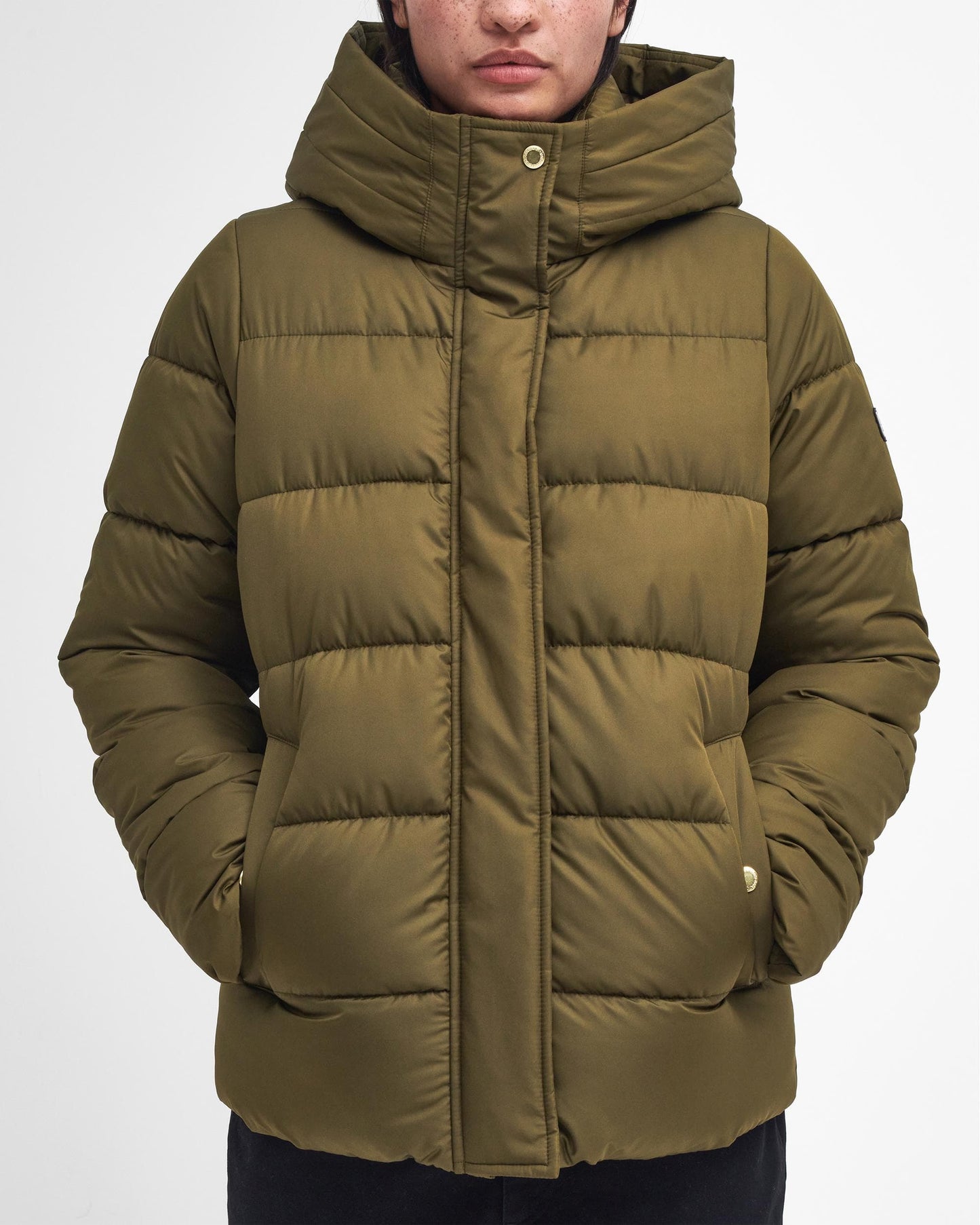 Barbour International Barron Womens Puffer Jacket - Empire Green