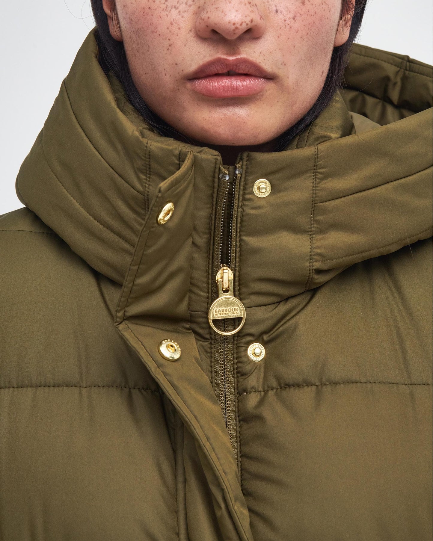 Barbour International Barron Womens Puffer Jacket - Empire Green