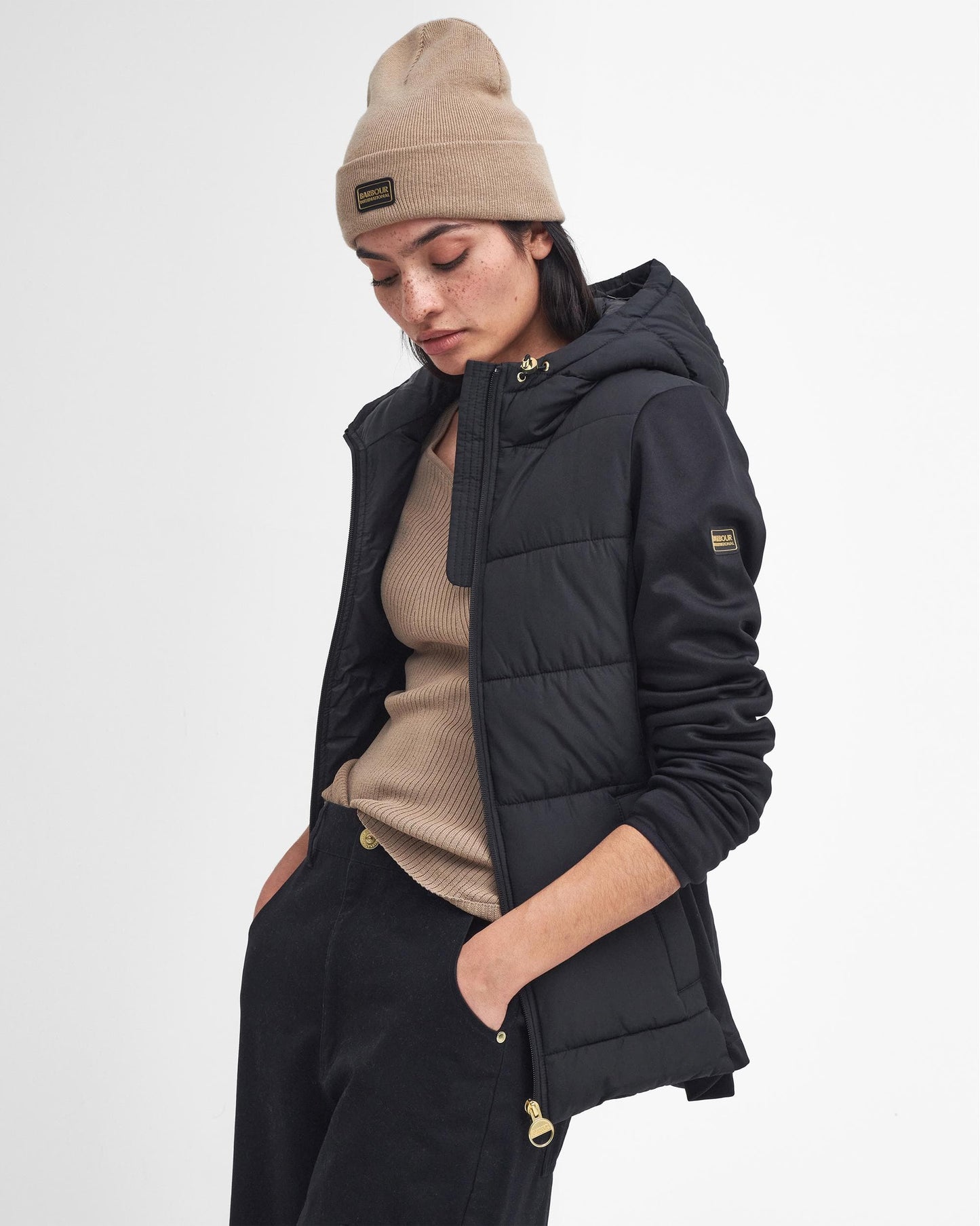 Barbour International Bondar Womens Quilted Sweatshirt