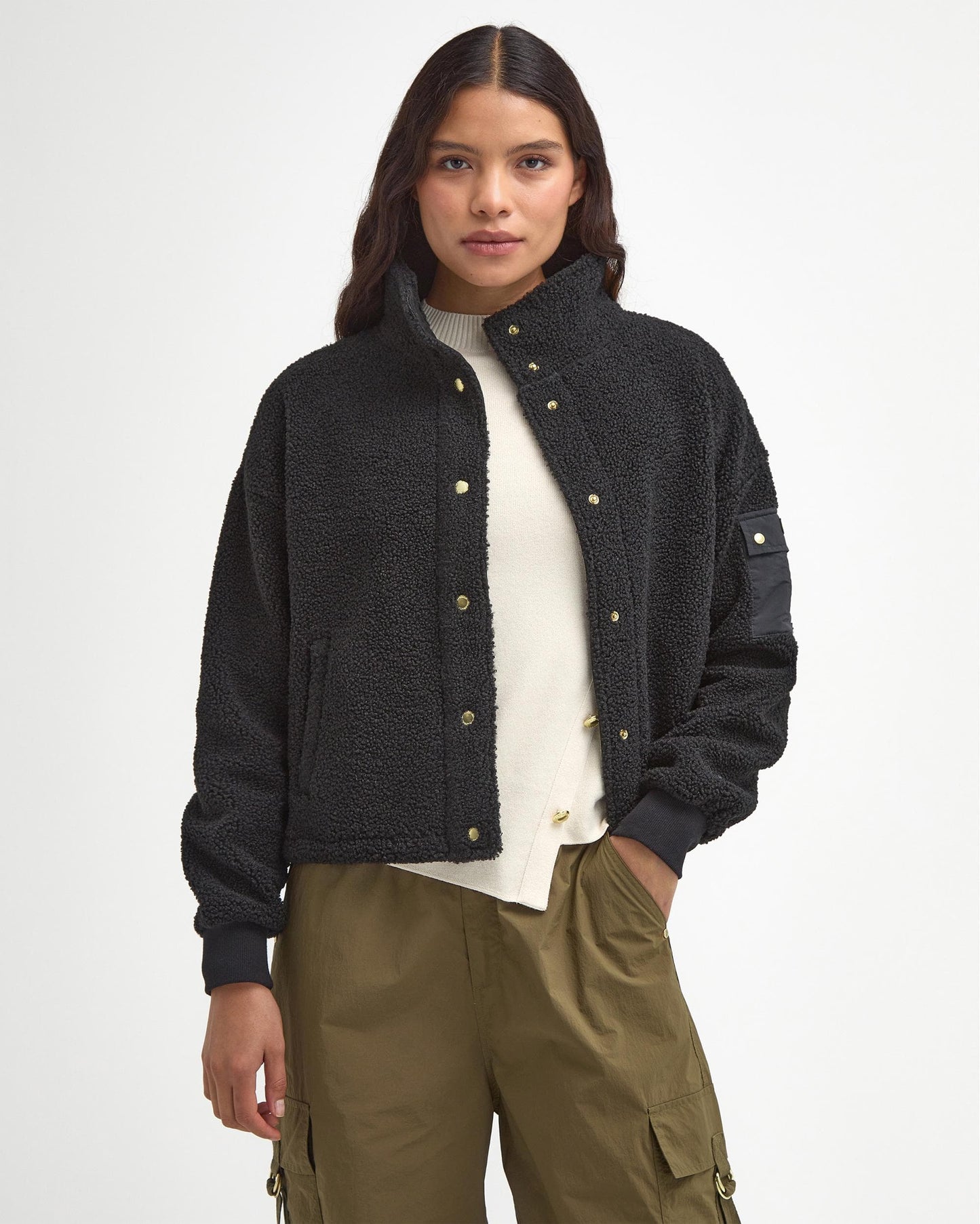 Barbour International Callie Womens Fleece Bomber